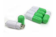 工場供給ショーの生命ブランド8GB 3.0の緑色のカスタマイズされたロゴおよびパッケージが付いているプラスチック丸薬USB