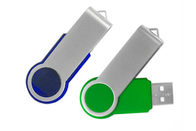 カスタマイズされたロゴおよびパッケージ ショーの生命ブランドの工場供給32G 3.0の青色の旋回装置のねじれの金属USB