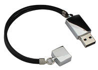 Keychainのひもの高い収蔵可能量の銀色の金属USBのフラッシュ ドライブ