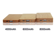 携帯用かえでによって切り分けられる木製力銀行Iphone 8のための4000ミリアンペア