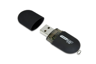 カスタマイズされたロゴのプラスチック32GB 3.0 keychain USBの黒色およびショーの生命ブランドからのパッケージ