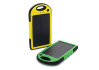 レーザーのロゴの黄色の太陽動力を与えられた携帯用充電器6000mAh Bettery容量
