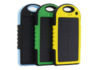 レーザーのロゴの黄色の太陽動力を与えられた携帯用充電器6000mAh Bettery容量